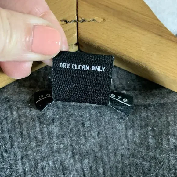 Womens Cashmere‎ Waterfall Open Cardigan Sweater Sz M/L Gray Quiet Luxury Comfy - Picture 9 of 11